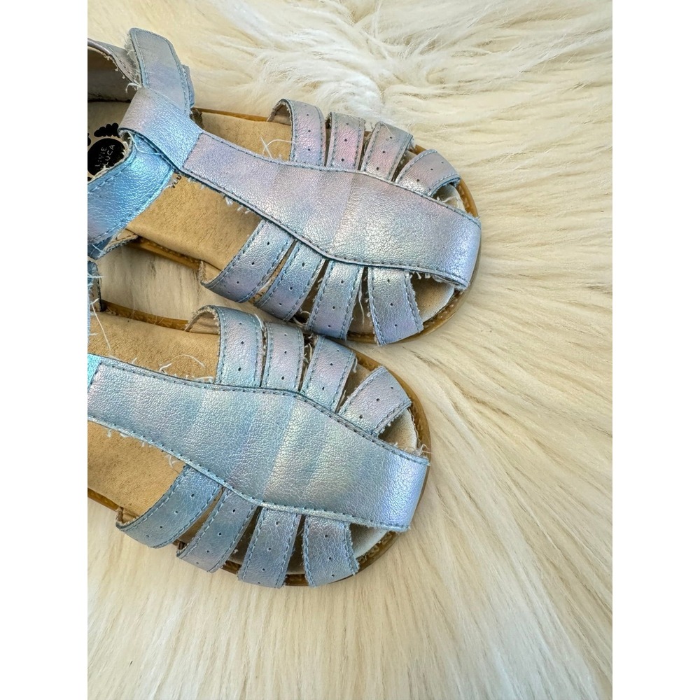 Livie and Luca‎ metallic blue Sandals size 9 GUC - Picture 2 of 5